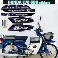 For HONDA C70 GBO MOTOR Body Stickers Modified Accessories Decorative Waterproof Decals