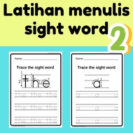 [60-2] Latihan menulis sight word | sight word writing worksheet (2/11)