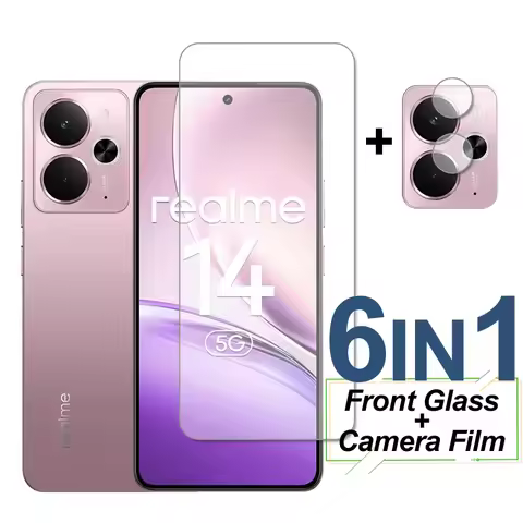 For Realme 14 Glass Realme 14 5G Screen Protector Tempered Glass Clear HD Protective Phone Camera Le