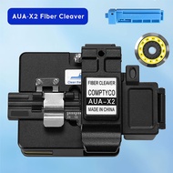 AUA-X2 Fiber Cleaver Fiber Optic Cable Pigtail Bare Fiber Cutter Fiber Cleaver Black 24 Sides