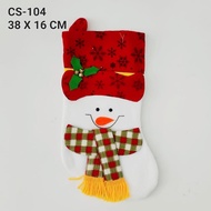 ⭐COD COD COD⭐ Jumbo Skate Santa Christmas Socks Gift Decoration CS104 SNOWMAN Cheap