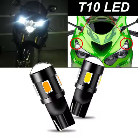 2Pcs W5W LED Motorcycle Position Parking for Kawasaki zx-14r zx14r 1400 LED Headlight Pilot Park Lig
