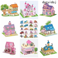 DYRUIDOJ 3D Castle Airplane Assembly Model, Building Model 3d Puzzles, Building Block Toy Cardboard 