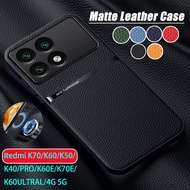 Casing For Redmi K70 K60 K50 K40 pro ULTRAL 4G 5G 2024 Leather Soft Phone Case For RedmiK70E K60ULTR