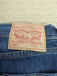 Levis 511牛仔褲 小直筒彈性牛仔褲 29