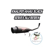 GANTUNGAN Ahau Series Black Racing Exhaust for Supra x Supra fit Supra x 125 charisma Revo absolute 