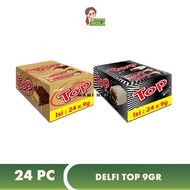 Delfi Top Wafer Caramel Chocolate 9gr x 24 pc