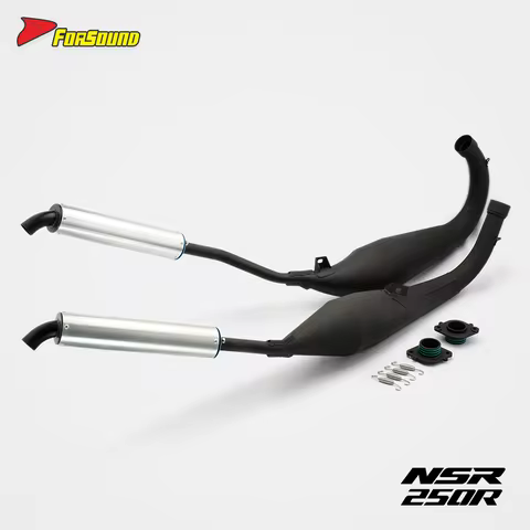 RS For Honda NSR250 P4 Retro style fried shrimp motorcycle exhaust pipe two-stroke Honda modified NS