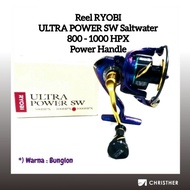 Ryobi ULTRA Power SW Salt Water Spinning Reel 800-1000 HPX Power Handle/Fishing Reel Spinning Fishing Reel
