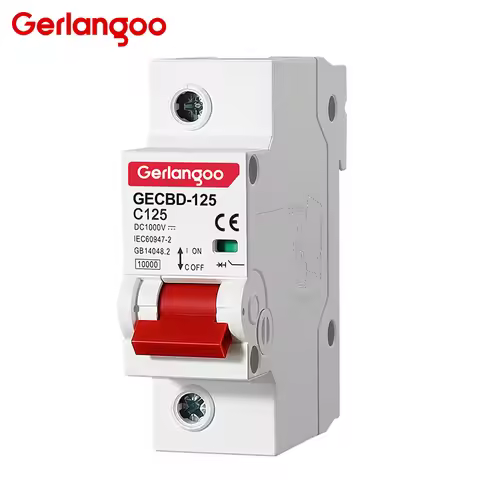 1P 80A 100A 125A DC MCB 250V Circuit breaker FOR PV System C curve