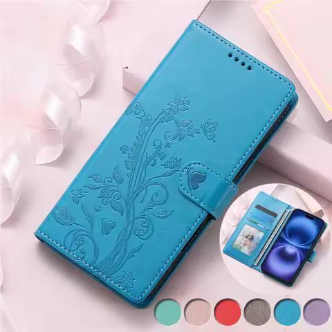 Embossing Leather Flip Phone Case For OPPO A40 A60 A80 A79 A58 A18 A38 A78 A77 A57 A16 A16S A54S A55