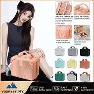 YOGAYET Bagasi Beg Pakaian Pegang Tangan Kecil 14 inci Beg Solek Comel Bagasi Mudah Alih Mini