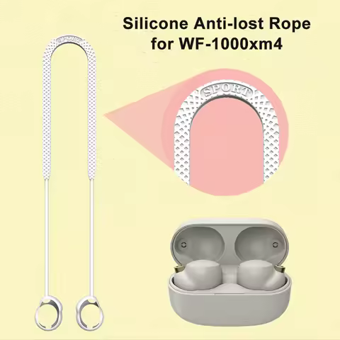 Neck Strap Cord String for Sony WF-1000xm4 Silicone Anti-Lost Earphone Rope Holder Cable Lanyard for