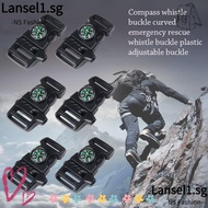 LANSELL 5pcs Compass Buckle, 14mm Black Side Release Buckle, High Quality 550 Paracord Bracelet Outd