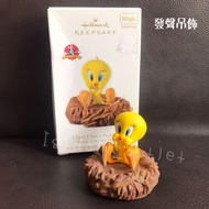 預訂款 翠兒 hallmark擺設 hallmark公仔 keepsake ornament 發聲擺設 looneytunes tweety tweetybird 翠兒 呀寶 絕版  翠兒公仔 loo