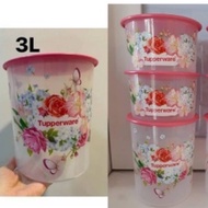 Tupperware Spring Garden One Touch Canister 4pcs