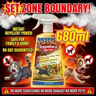 680ml VC Cat repellent spray Cat repellent penghalau kucing Dog repellent spray Halau kucing berak C