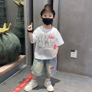 LEO.MAN 2-Piece Set For Children Short-Sleeved Shirt + Shorts Elastic Waist Model A0113