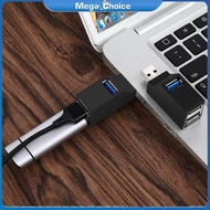 MegaChoice【100%Original】3 Ports USB 2.0/3.0 Mini High Speed Hub Ultra Thin Data Transmission Adapter