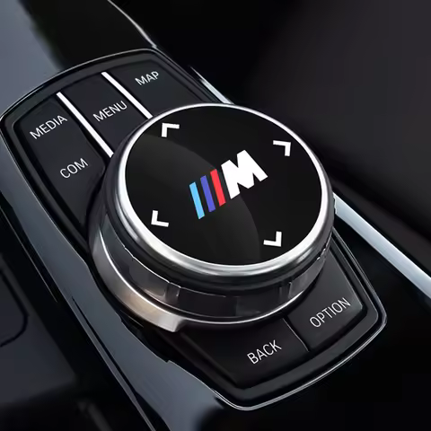 Car Multimedia Button Cover Trim Knob Sticker For BMW M Power G23 G15 M3 M4 M5 G42 G30 G20 F44 F34 G