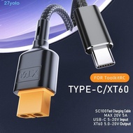 YOLO XT60 To Type-C Fast Charging Cable, Adapter Wire 100W XT60 To Type-C Adapter Cable, Durable 20V