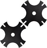 YAQINGMY 2 Pcs AEB0800 Star Trimming Blades (1 inch Center Hole) Compatible with EGO 56V EA0800, ME0