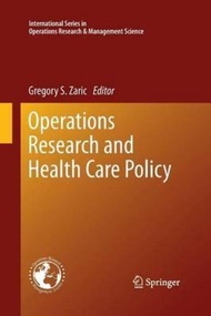 Operations Research and Health Care Policy by Gregory S. Zaric (US edition, paperback)