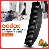 Godox Softbox Rectangular Honeycomb Grid Bowens Mount 30x120cm - SB-FW-30120