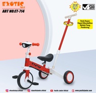 BALANCE BIKE SEPEDA RODA 3 ANAK EXOTIC ET 5511 3 IN 1 PUSH BIKE / 2103 //  T20-7 // at 7906 // 709 /