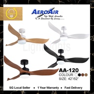 AEROAIR DC Motor AA-120 Ceiling Fan 42/52 Inch With 24w LED Light