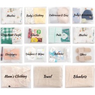 MANWU 14pcs Beg Hospital keperluan untuk Bersalin dan Lampin, Beg hospital ibu keperluan bersalin, B