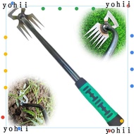 YOHII Hand Weeder, Manual Weeder Weed Digger Weed Puller Tool, Portable Rubber Handle Handheld Grass Rooting Grass Remover Farmland