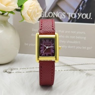 Tank Roman Watch Women's Retro Light Luxury Niche High-End Encore Square Ladies Quartz Watch 65d14
