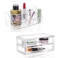 HAUS 2 Drawers Acrylic Cosmetic Makeup Storage Organizer 1063