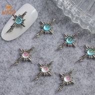 WUSISI 5pcs 3D Alloy Nail Ch Decorations Cross Star Accessories Glitter Rhinestone Nail Parts Nail Art Materials Supplies NEW