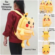 Pokemon Backpack Pikachu Sling Bag Pokemon Kids Bag Doll Bag