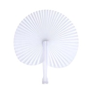 Wedding White Love Round Paper Fan Folding Fan Blank Paper Fan Group Fan Advertising Fan Sz721