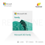 Microsoft Office 365 Family Home - 1 User 5 Device - 1 Bulan | 3 Bulan | 6 Bulan