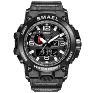 Smael 1545D Dual Display With Calendar Alarm Clock Luminous Mens Watch Outdoor Mountaineering Electr
