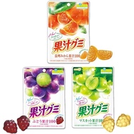 Meiji Fruit Juice Gummies 3 Kinds Assortment 100% Fruit Juice 〈 Mandarin Orange Grape Muscat 〉 Gummi