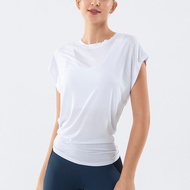 Yoga Shirt Women Fitness Top Wide Sports Shirt Quick-Drying Back Yoga Shirt