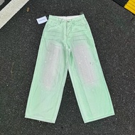 Acne studio 1981 New Style Washed Fluorescent Mint Coated Jeans