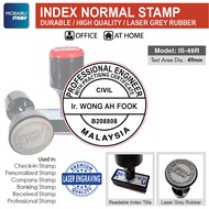 COP BIASA / NORMAL STAMP with Index Company Stamp Bank Cop Name Cop [Assorted Sizes] [Office Schools