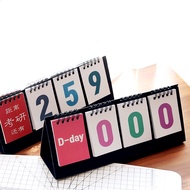Countdown Standing Desk Calendar, Calendar 2022 D-Day Perpetual Desk Calendar