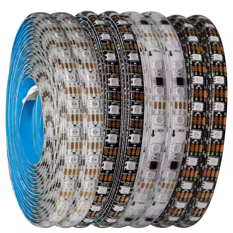 WS2811 WS2812B WS2815 WS2815 RGB LED Strip WS2812 Individually Addressable 30/60/144Pixels/Leds/m Ta