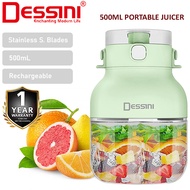 DESSINI ITALY 500mL USB Rechargeable Portable Bottle Juicer Blender Chopper Grinder Mixer Smoothie /
