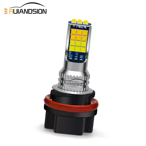 1pc Motorcycle headlight bulb PH11 10-30V Moto LED White Yellow Switchback light bulb For Honda DIO