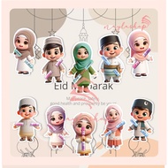 1 pack 3D Character Envelopes Gemoy Eid Envelopes Contents 10 pcs Cute Eid Envelopes Roll Envelopes