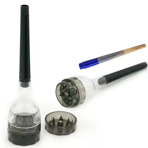 Plastic Herb Grinder Cone Roller Pre-Rolled Rolling Paper Tobacco Filling Machine 24 Teeth Cone Crus