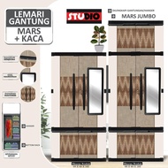 STUDIO Lemari gantung pakaian plastik/Lemari gantung cermin kaca/Lemari gantung jumbo cermin kaca/le
